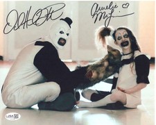David Howard Thornton & Amelie McLain signed 8x10 Photo Art the Clown Terrifier