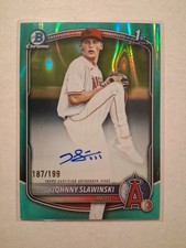 Johnny Slawinski Bowman 2025 Aqua Lava /199 Auto