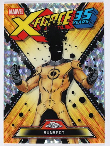 Sunspot [Black] #XF-09 Marvel 2026 Topps Chrome X-Force 35th Anniversary card