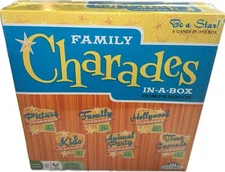 OUTSET Media Family Charades Inabox Compendium Board Game NEW
