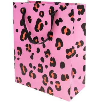 Geschenktüte, Acid Leo, pink, L, FSC MIX | Nonbook | 4051271193133