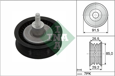 INA 532 0909 10 Deflection/Umlenkrolle, Keilrippenriemen für , Ford