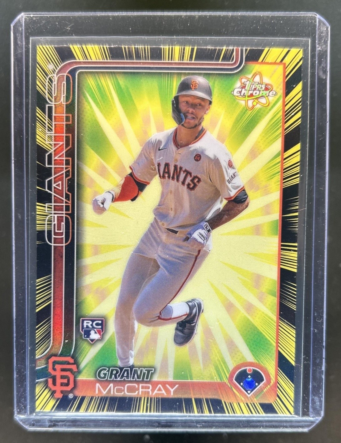 2025 Topps Chrome Grant McCray Radiating Rookies RC Rookie #RR-17 Giants
