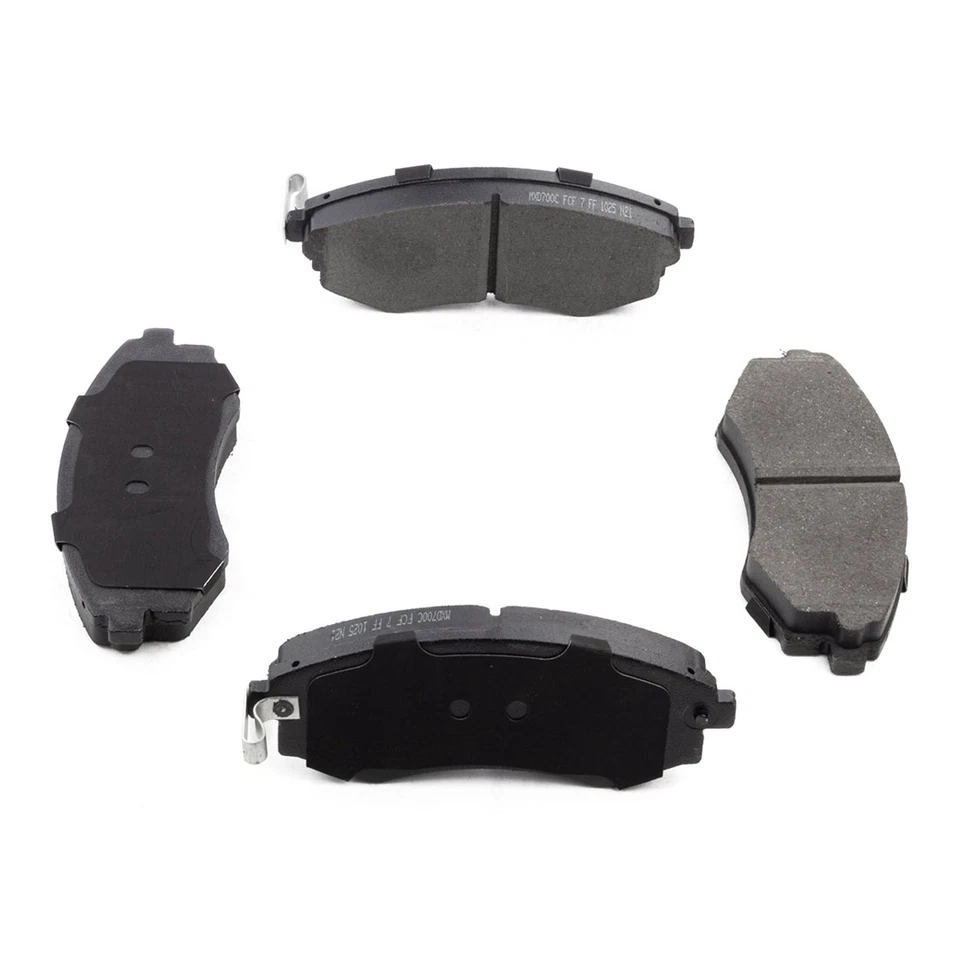 Kit de sapatas de freio dianteiras traseiras de cerâmica serve para 2000 2001 Hyundai Elantra - Imagem 2 de 4