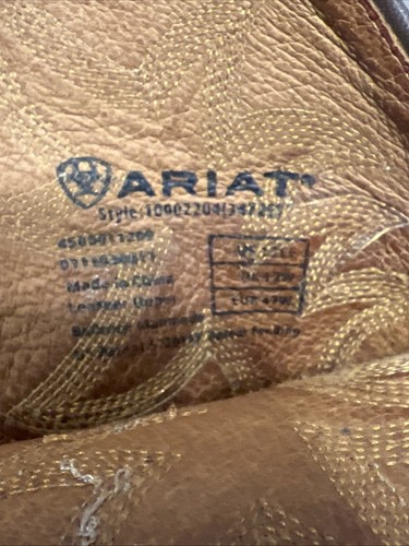 Ariat Mens Boots Heritage Brown Leather Western Cowboy Size 13 EE US 10002204 - Picture 14 of 19