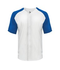Badger Sport 495000 Tri-Blend Full Button T-Shirt