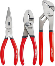 Craftsman Pliers Set 3 Piece Set 6 Inch Long Nose 6 Inch Slip Joint 8 Inch G