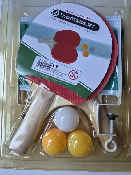 Tischtennis Set (2 SchläGer, 3 BäLle, 1 Netz) - TischtennisschläGer, Tischtennis-image