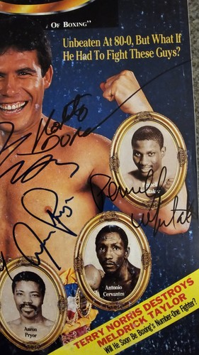 Duran- Julio Cesar Chavez- Pernell Whitaker Etc Boxing Magazine JSA Signed - Picture 3 of 6