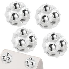 4 Stück Kugelrollen Mobelrollen für Schwerlast, Tragfähigkeit 150kg+, Selbstk...