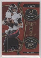 2022 Panini Select Draft Selections Memorabilia Red Prizm Desmond Ridder i0b