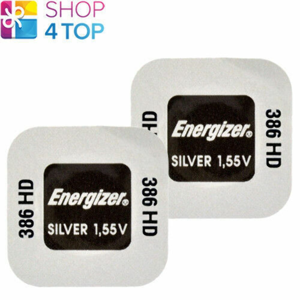 2 Energizer 386HD 301 SR1142SW batteries Argento 1.55V Orologio Exp 2026 Nuovo