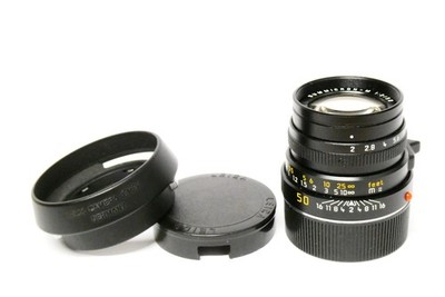 Leica / Leitz Summicron-M 2 / 50 mm E39  Objektiv schwarz Germany  3588945