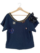 RELISH Camicia maglia Donna Camicia Taglia IT 46 blu stile casual