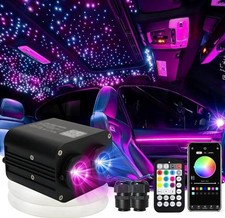 Dual Head Twinkle Headliner Star Roof Ceiling Lights 1300pc Fiber Optic Light Ki
