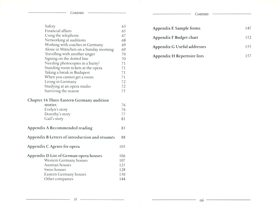 Kein' Angst, Baby Singers' Guide To German Operatic Auditions In The 90's - Image 4 of 4