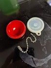 Tupperware Keychain Wonderlier Bowl Miniature Key Chain Gadget Red Vintage — photo 3