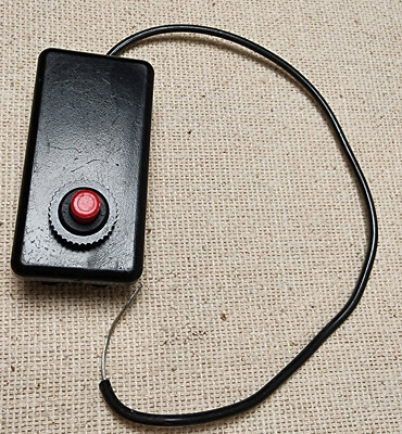 Judco Push Red Button Switch Panel Mount With Wire SPST Momentary Off/On Black