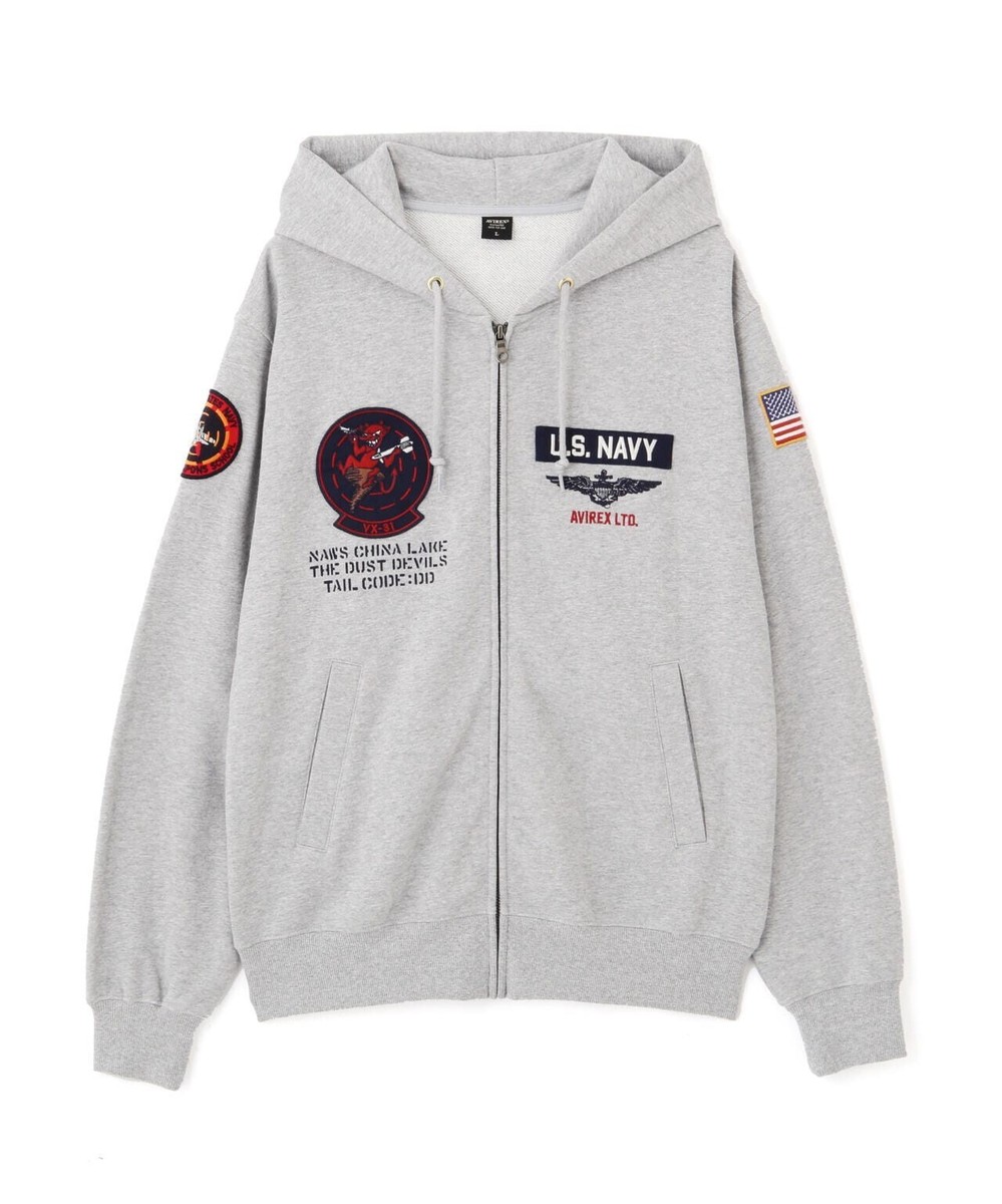 ASK availability first) AVIREX LONG SLEEVE ZIP PARKA DUST DEVILS