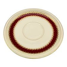 Rosenthale Ivory Germany Josephine Saucer Red Gold