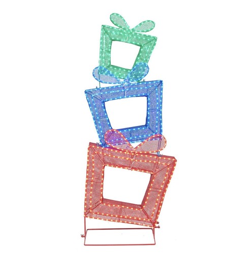 Member's Mark 5' Pre-Lit Twinkling Present Tower - Multicolor, Christmas Decor - Picture 6 of 9