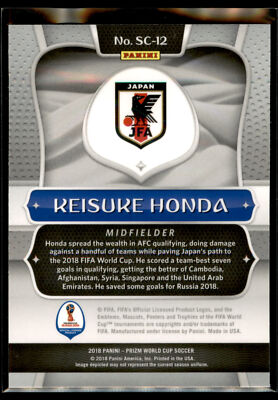 2018 Panini Prizm World Cup Scorers Club #SC-12 Keisuke Honda