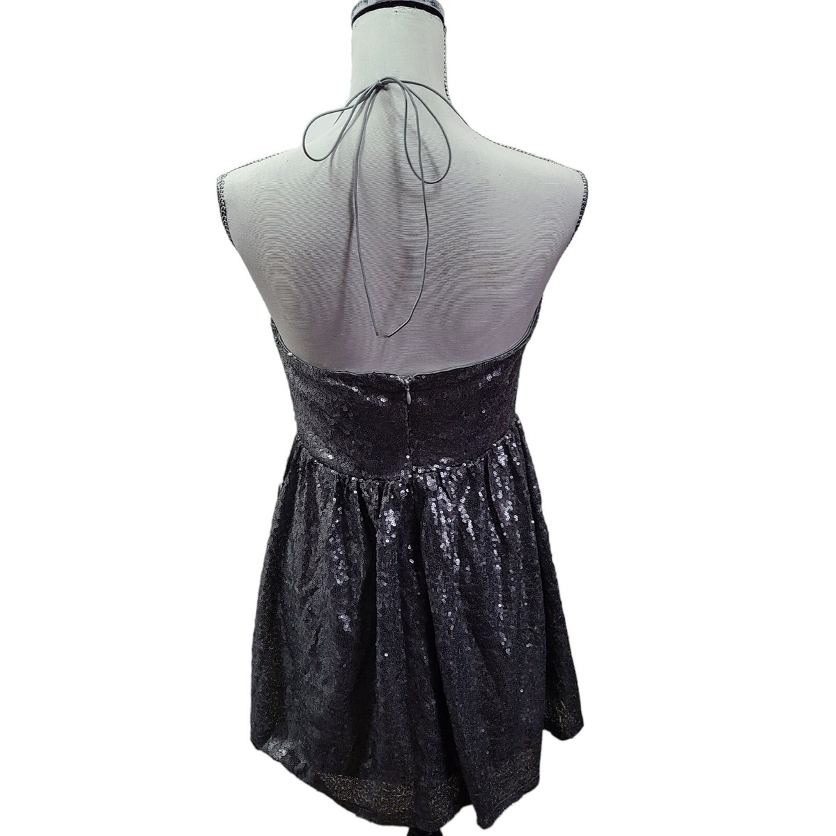 tobi silver dress White with silver sequins medium party dress by Tobi girls night out