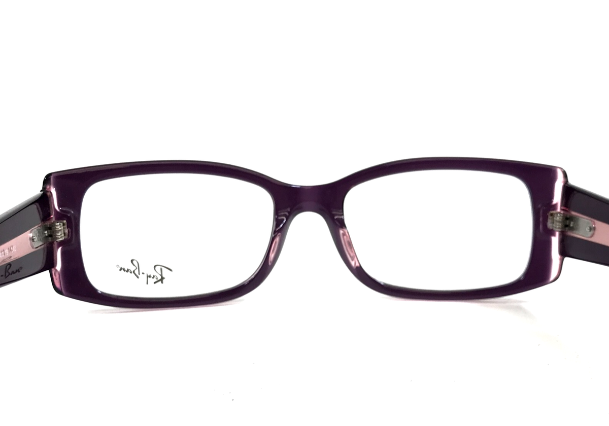 Ray-Ban RX5434 8364 Miriam Women\'s Rectangular Purple Eyeglasses - FRAME ONLY MIRIAM OPTICS Eyeglasses with Black On Transparent Frame  main image 4