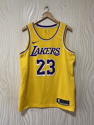 LOS ANGELES LAKERS BASKETBALL NBA SHIRT JERSEY NIKE AA7099-741 sz