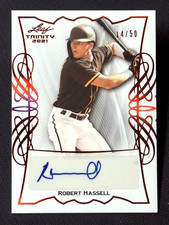2021 Leaf Trinity RED AUTO Robert Hassell 14/50