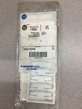 NEW IN PACKAGE ALLEN BRADLEY TERMINAL BLOCK ACCESSORY PACK OF 20 1492-N45 SER.B