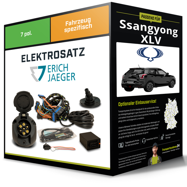 Elektrosatz 7-Pol Spezifisch für Ssangyong XLV 04.2016-Jetzt NEU Erich Jaeger-image