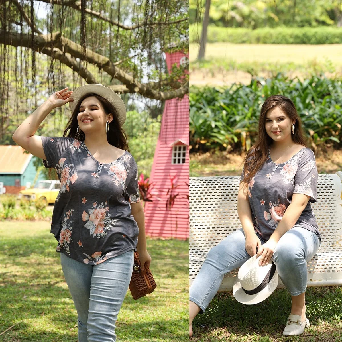 Spring plus size tops cheap