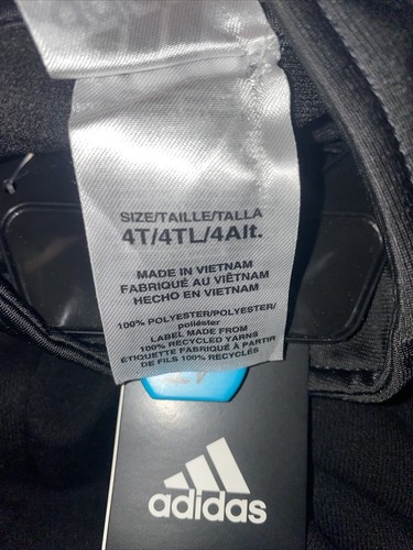 Boys Two-piece Adidas Outfit Size 4T Track Pants / Full Zip Track Jacket |B17 - Picture 5 of 6