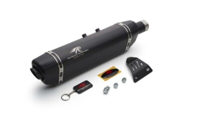 ''RED ROOSTER VERTEX EXHAUST, MATTE'' FIT FOR R.E HIMALAYAN 411 & SCRAM 411