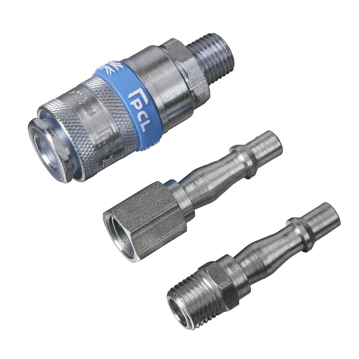 Sealey AC60 Air Tool Coupling Kit 3pc 1/4""BSP