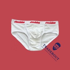AussieBum Men white classic original ribbed b...