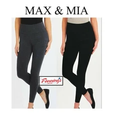 Max & Mia Women's Cotton Blend Pull On Legging Pants - H22