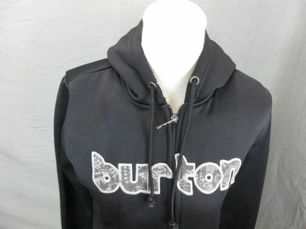 burton athletic full zip side pockets hooded jacket
