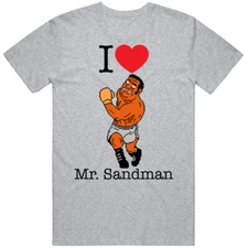 Mr Sandman  I Love Heart Mike Tyson's Punch Out Video Game Boxing T Shirt
