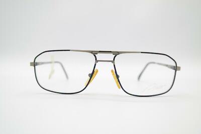 Vintage Amor HA 780 Silber Mehrfarbig Oval Brille Brillengestell eyeglasses NOS