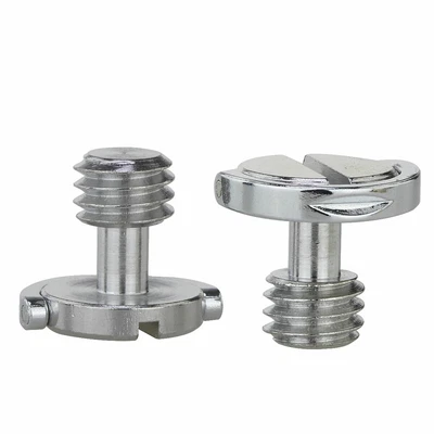 HAOGE 2 x 3/8 pollici treppiede vite adattatore filettatura treppiede sgancio rapido fotocamera DSLR SLR