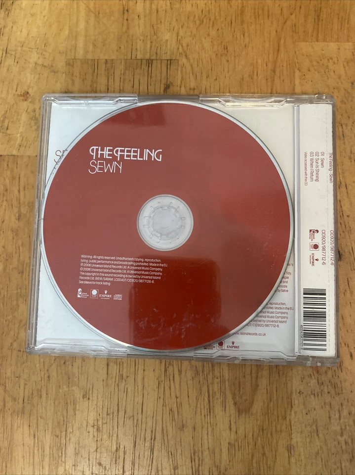 The Feeling Sewn EU 3 Track CD 2006 Universal Island Records Issue - Imagem 2 de 4