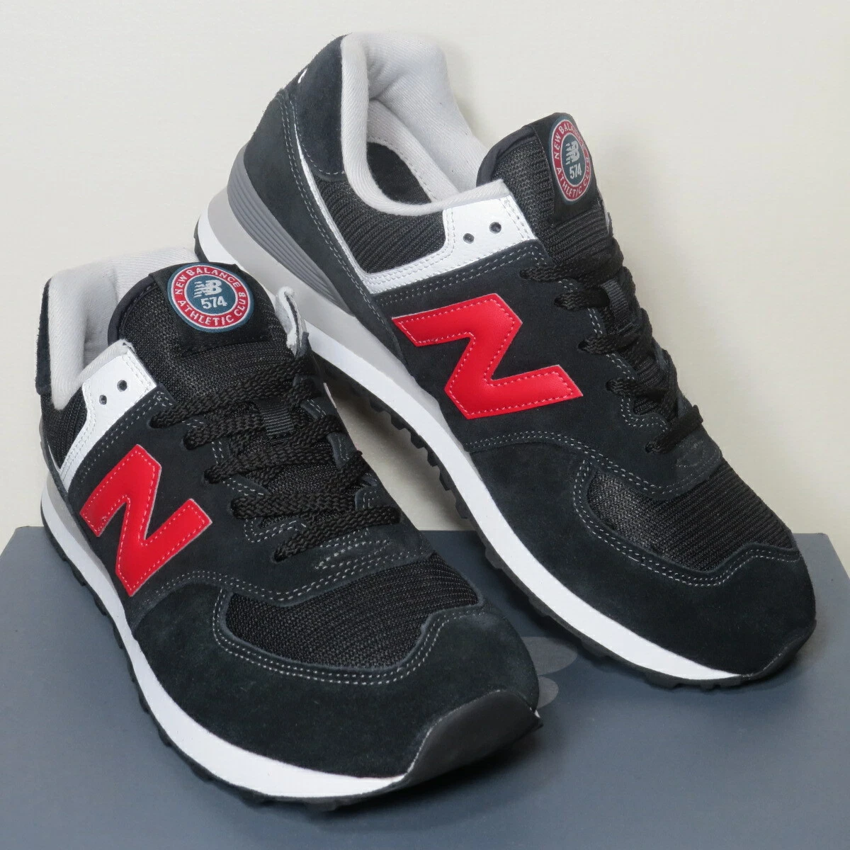 meesteres Conventie klasse New Balance 574 Higher Learning Black Red White Grey ML574HY2 Mens Size 13  NIB | eBay