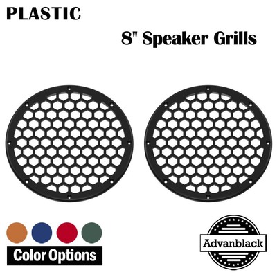 Advanblack x XBS Color Matched HEX 8 inch Speaker Grills For Tour Pack Lid