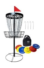 Disc Golf Basket with Discs | Portable Disc Golf Target with Heavy Duty 24-Ch...