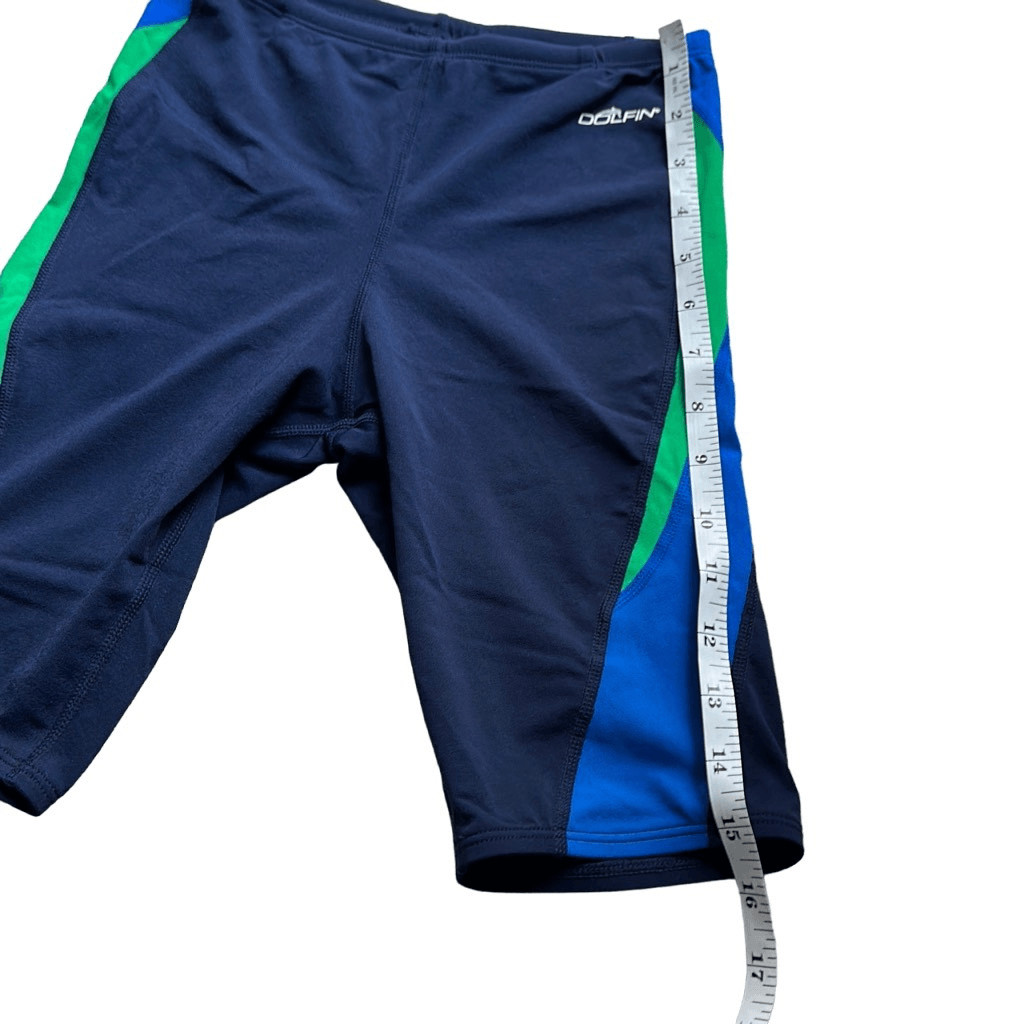 Dolfin Mens RELIANCE Navy/Blue/Green Colorblock Jammer US 28