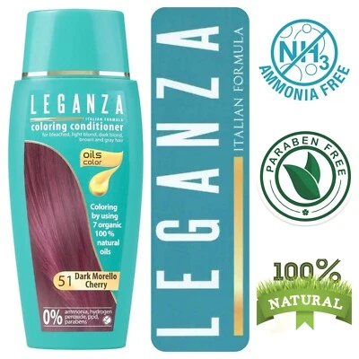 Leganza Balsamo Colorante Naturale per Capelli Amarena Scura Nº 51 S
