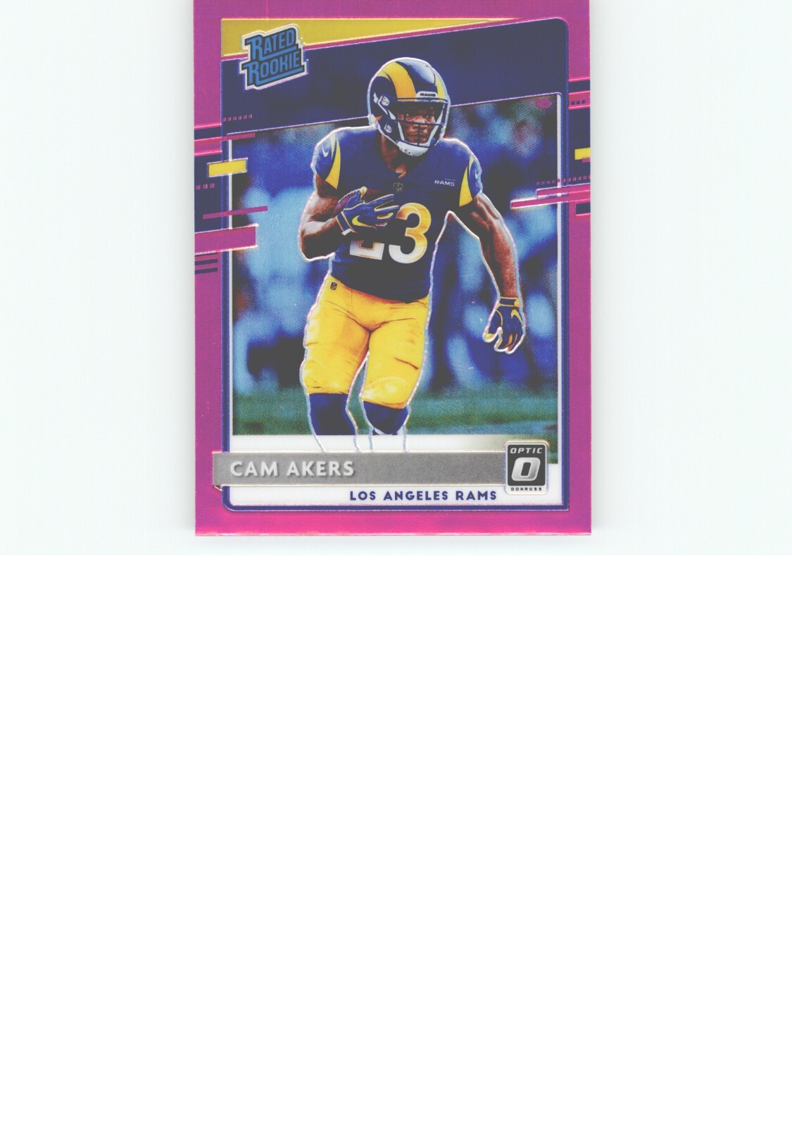 2020 Panini Donruss Optic - Rated Rookies Cam Akers #175 Pink Prizm (RC)