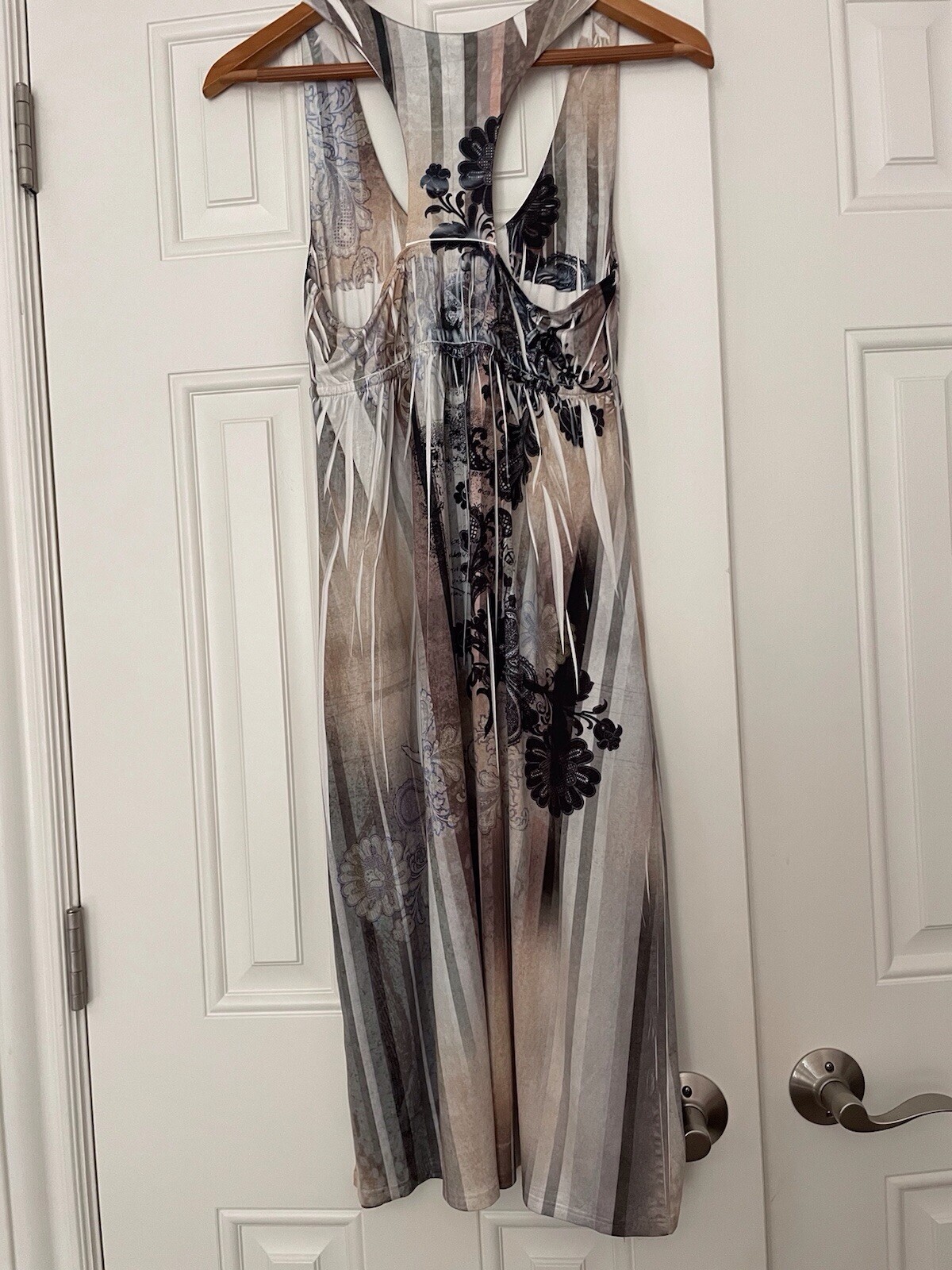 Fun Racerback Brown Print Sundress  Size S-image